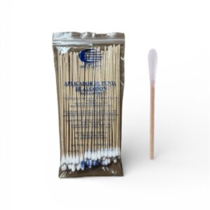 Aplicadores de madera con punta de algodón x 100 UNDS