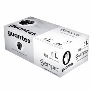 Guantes de Nitrilo Negro Ambidiestros Sempro CL-8